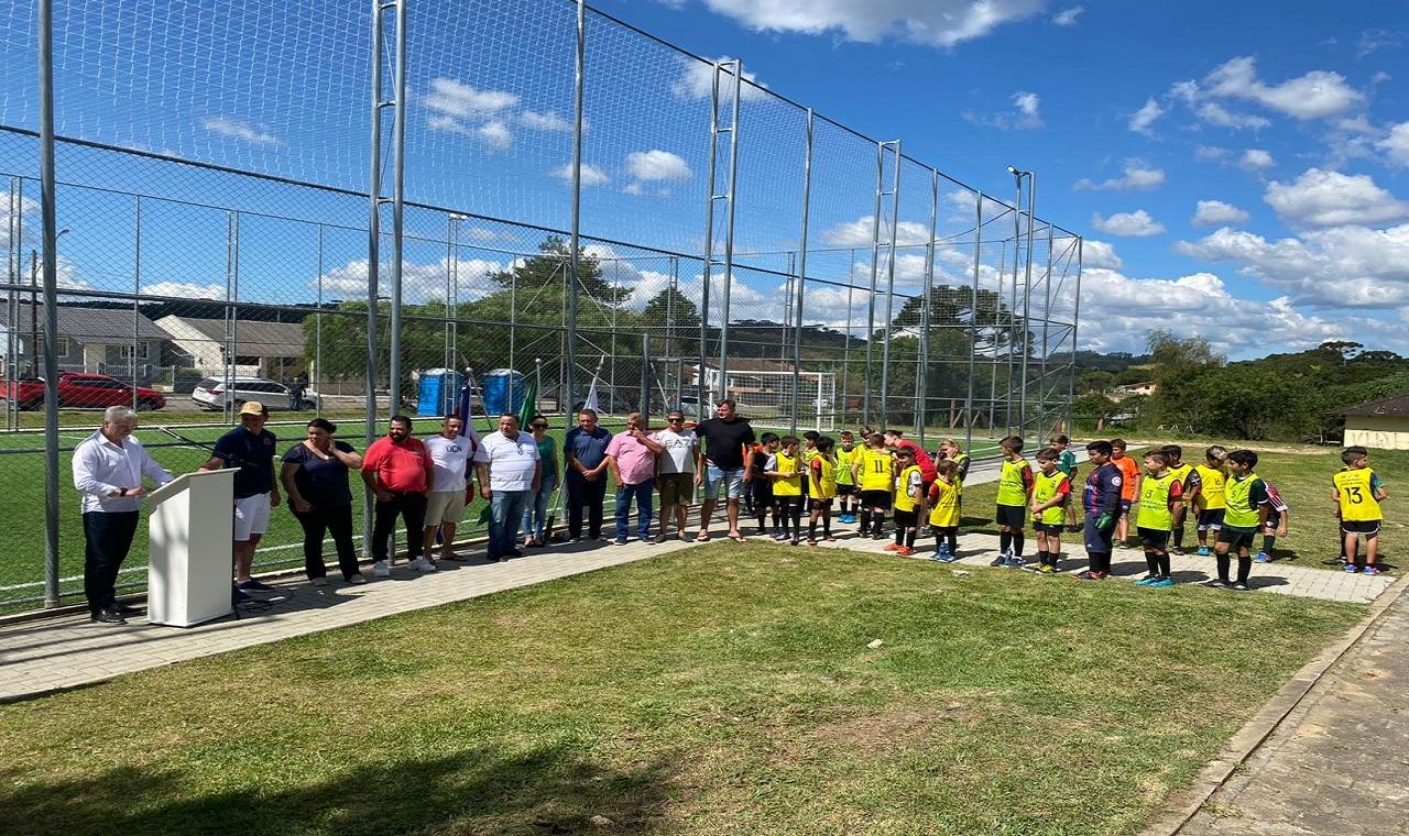 Através de Emenda do Deputado Hussein Bakri, Piên recebe nova quadra do programa Meu Campinho 