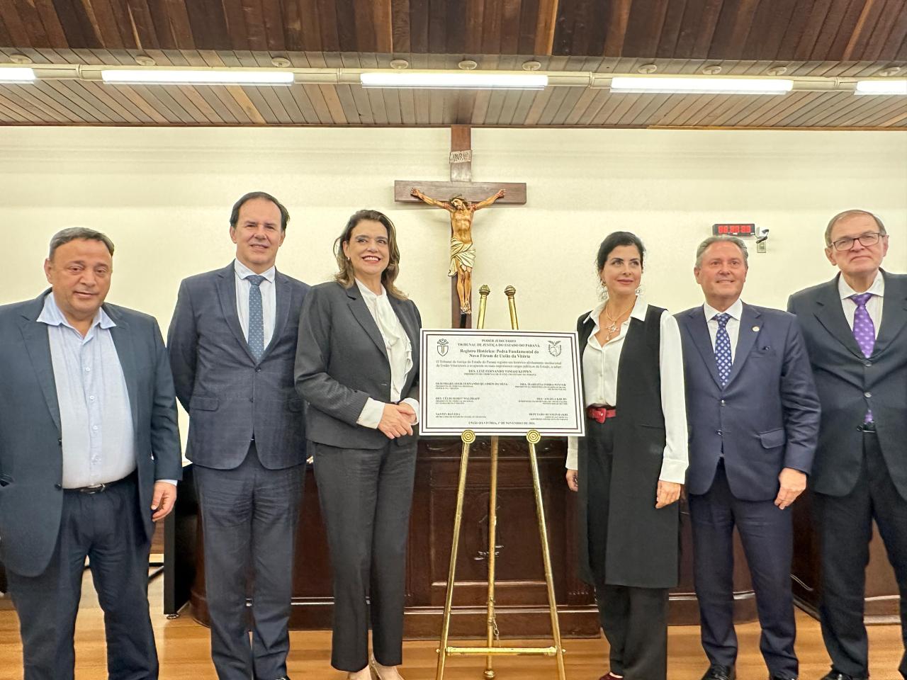 Hussein Bakri participa do lançamento da pedra fundamental do novo fórum da Comarca de União da Vitória