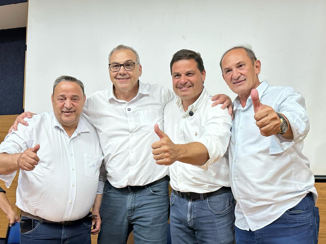 Em Toledo, Hussein Bakri e Sandro Alex fecham parceria com empresários locais