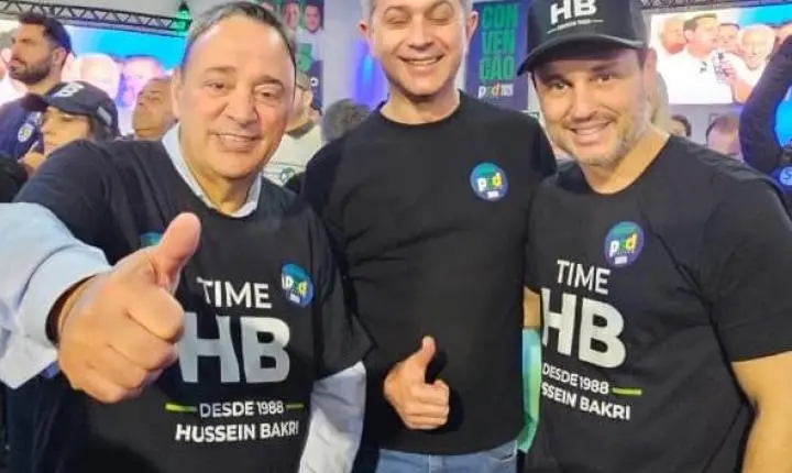 Comitiva liderada por Hussein Bakri leva força da região Sul à convenção que oficializou Sandro Alex