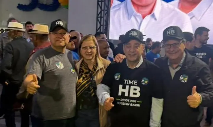 Comitiva liderada por Hussein Bakri leva força da região Sul à convenção que oficializou Sandro Alex