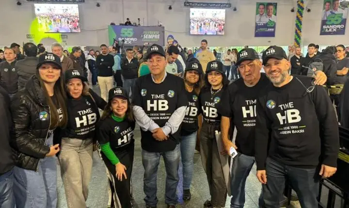 Comitiva liderada por Hussein Bakri leva força da região Sul à convenção que oficializou Sandro Alex