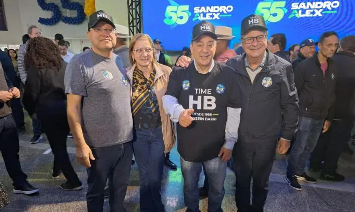 Comitiva liderada por Hussein Bakri leva força da região Sul à convenção que oficializou Sandro Alex